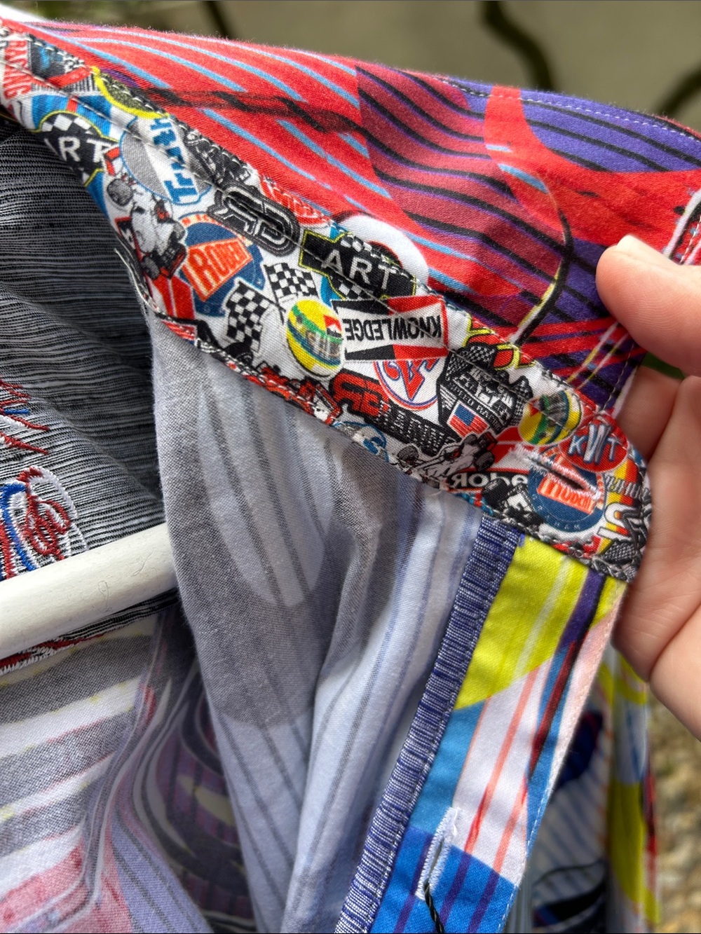 Robert Graham Multicolor Swirl Print Button-Down Shirt - Picture 3 of 11